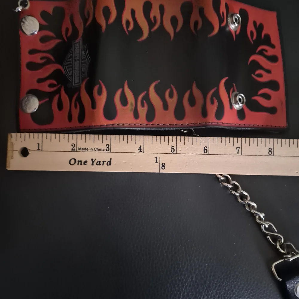 Harley-Davidson Black and Orange Flame Money Clip